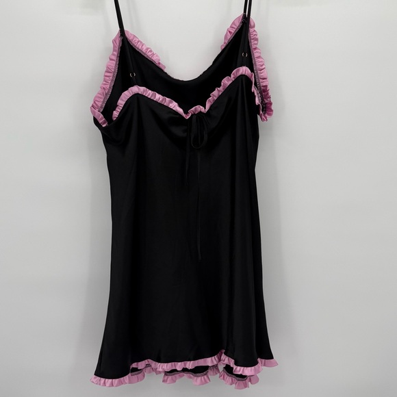 Victorias Secret Vintage Slip Dress Nightgown Size Large Angel collection Black - Picture 3 of 7